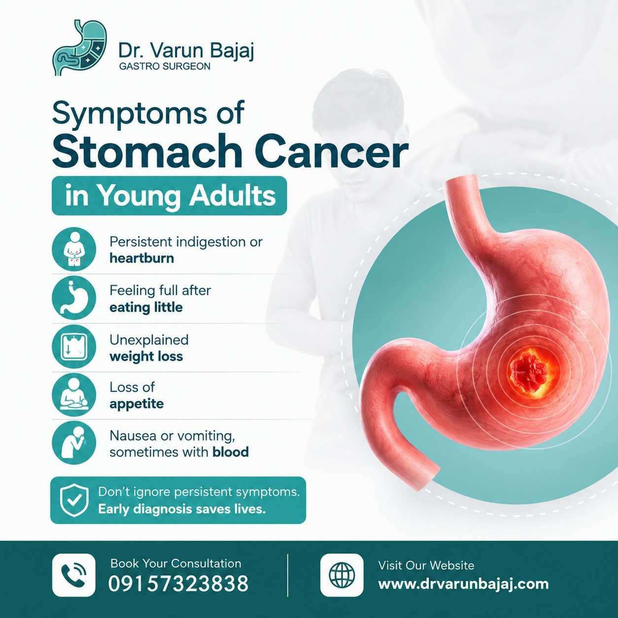 Symptoms of Stomach Cancer in Young Adult
